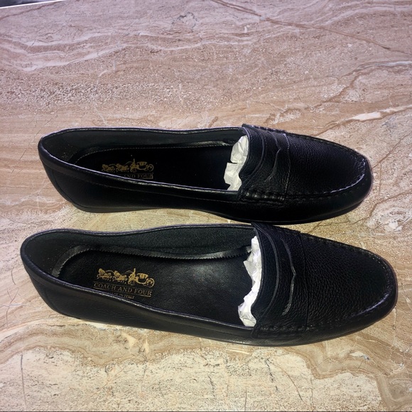 NIB Coach and Four Nerys Leather Loafer / Black 10 - Picture 2 of 9